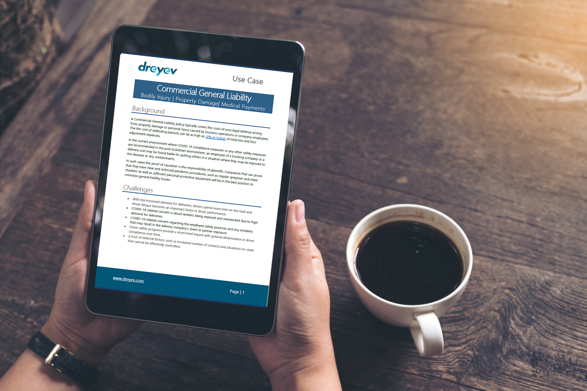 dreyev | Commercial General Liability Use Case